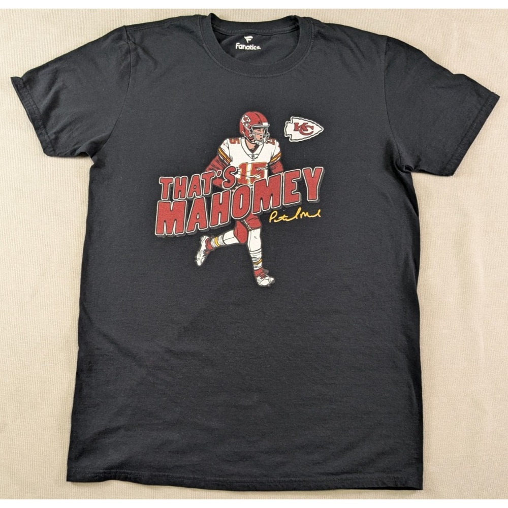 Kansas City Chiefs Shirt Mens Medium Black Fanatics Patrick Mahomes NFL Football